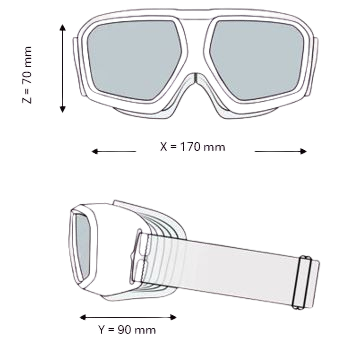 Laser sikkerhedsbriller - Coverlight (Sort)