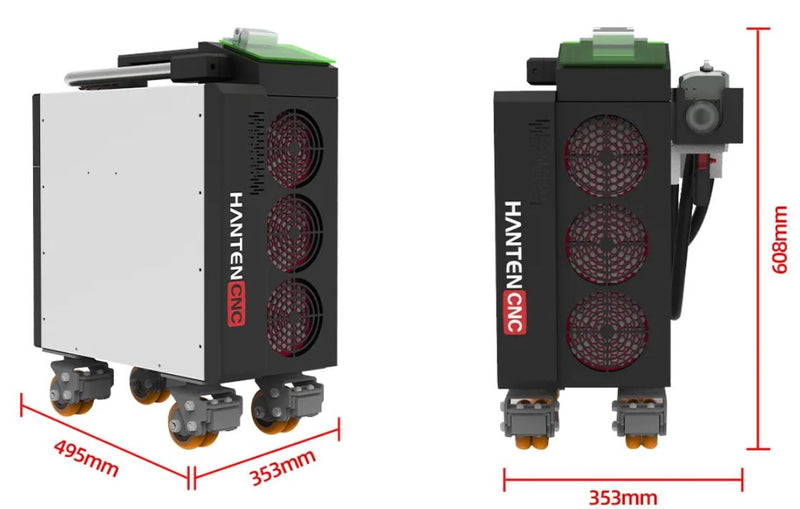 Seagull3 500W Aircooled Handheld laser rust removal