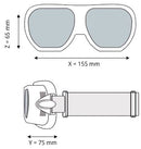 Laser sikkerhedsbriller - Gladiator (Grå)