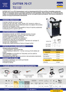 CUTTER 70 CT Plasmaskærer med jord klemme og manuel skærebrænder / torch MT-70 6 m.