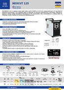 GYS NEOCUT 125 Plasmaskærer med jord klemme og manuel skærebrænder / torch MT-125 6 m.