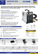 Easycut K25 - plasmaskærer med indbygget kompressor